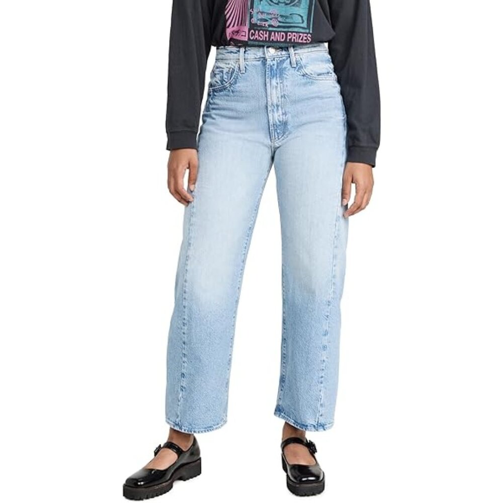 MOTHER Light Blue Ankle & Cropped Jeans